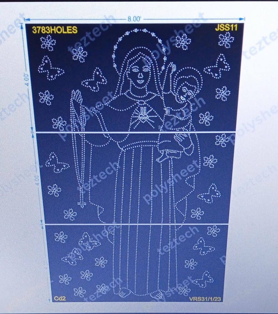 JSS11 JESUS  12X8FEET 3783 HOLES 3 PARTS