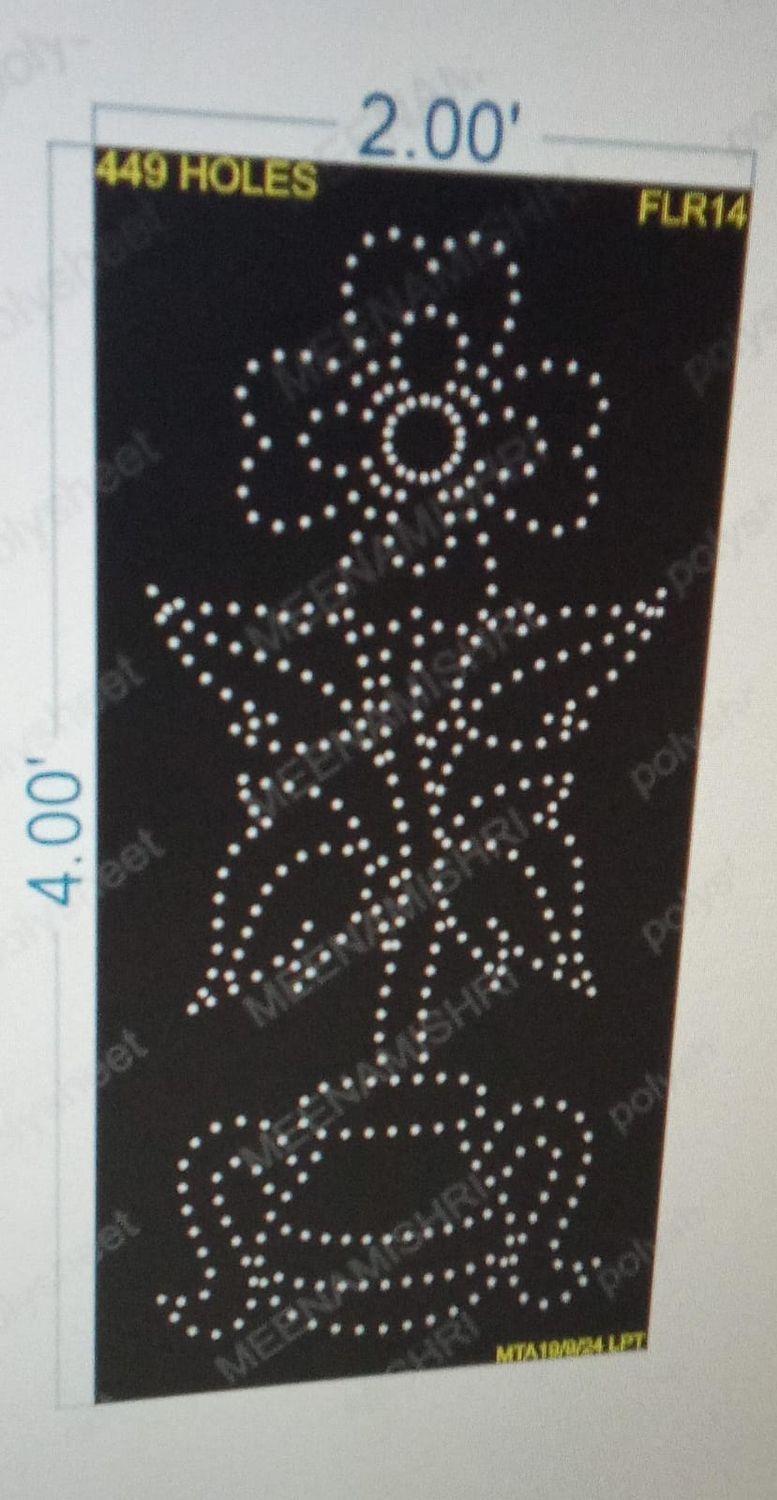 FLR14 FLOWER AND POT 4X2 FEET 449 HOLES