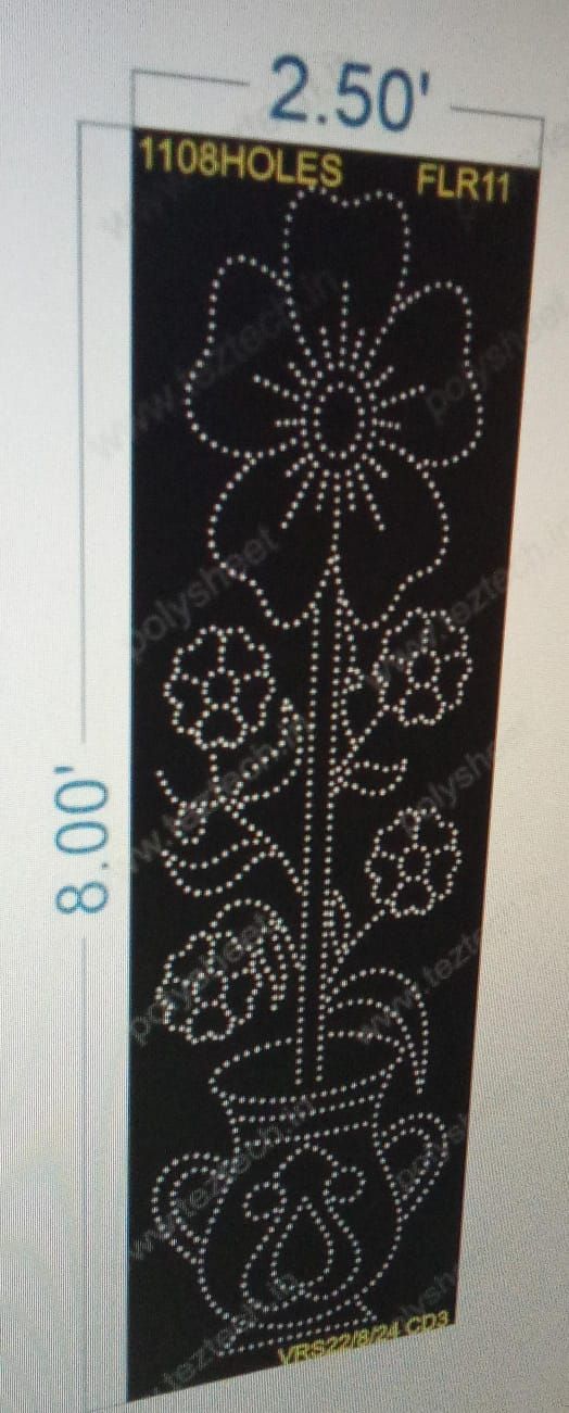 FLR11 FLOWER POT 2.5X8 FEET 1108 HOLES