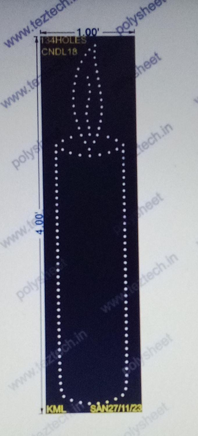 CNDL18 CANDLE 4X1FT 134HOLES