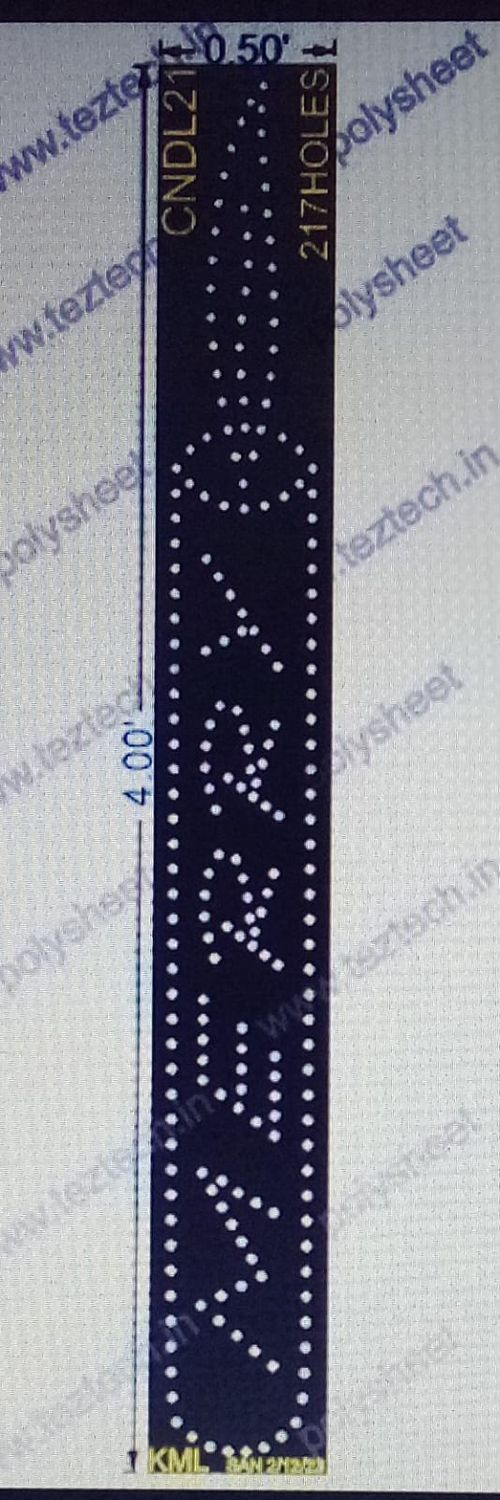 CNDL21 CANDLE 4X0.5FT 217HOLES