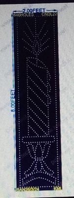CNDL22 CANDLE 8X2FT 646HOLES