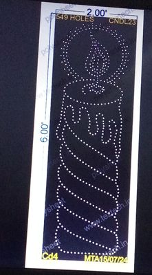 CNDL23 CANDLE 6X2 FEET 549 HOLES