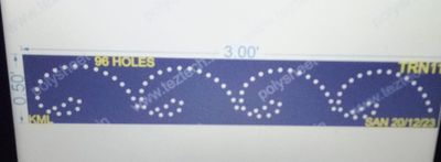 TRN11 TORAN 0.5X3FT 96HOLES