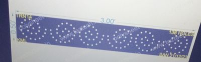 TRN14 TORAN 0.5X3FT 138HOLES