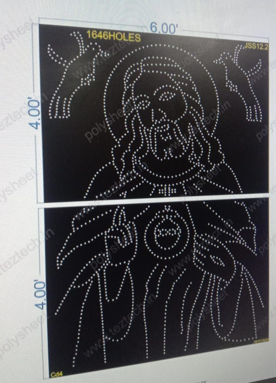 JSS12.2 JESUS 8X6FEET 1646HOLES