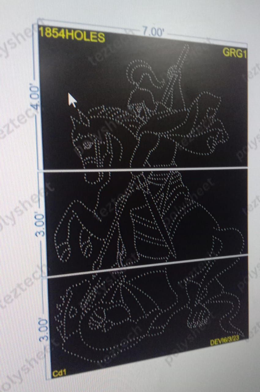GRG1 SAINT GEORGE LYDDA  7X10FEET 1854HOLES