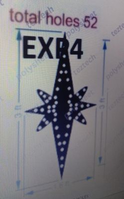 EXP4 DESIGE 3X1.6 FT 52 HOLES
