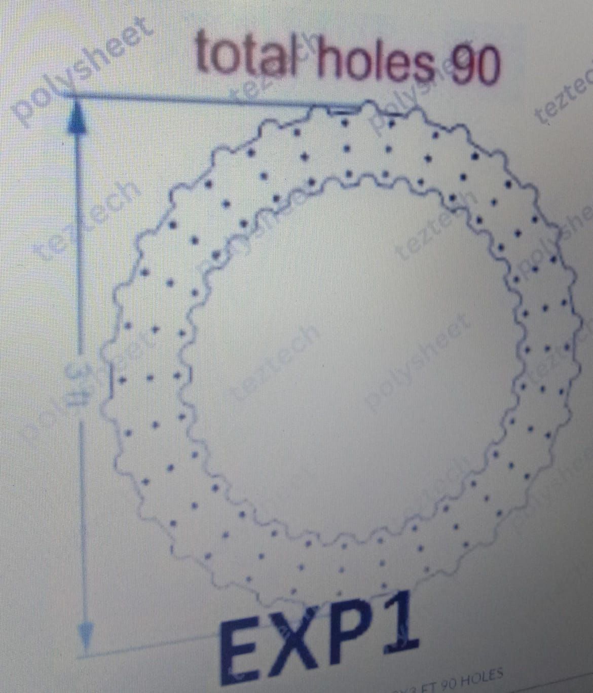 EXP1 CIRCLE BORDER DESIGE 3X3 FT 90 HOLES