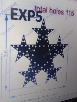 EXP5 SIX STAR DESIGE 3X2.8 FT 115 HOLES