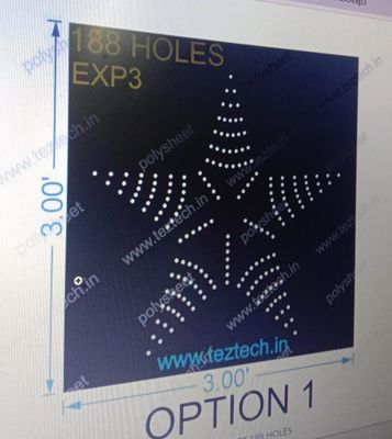 EXP3 STAR DESIGE 3X3 FT 188 HOLES