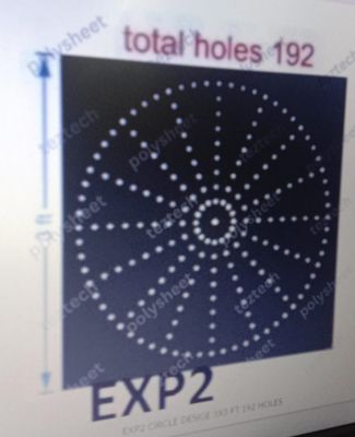 EXP2 CIRCLE DESIGE 3X3 FT 192 HOLES