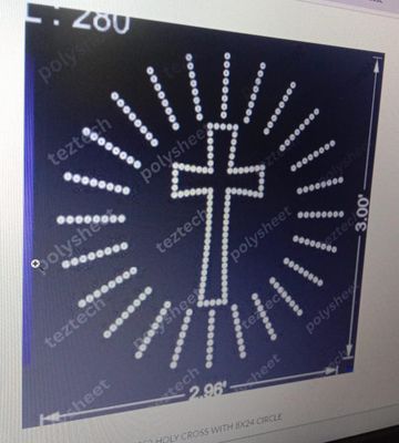 C8S2 HOLY CROSS WITH 8X24 CIRCLE