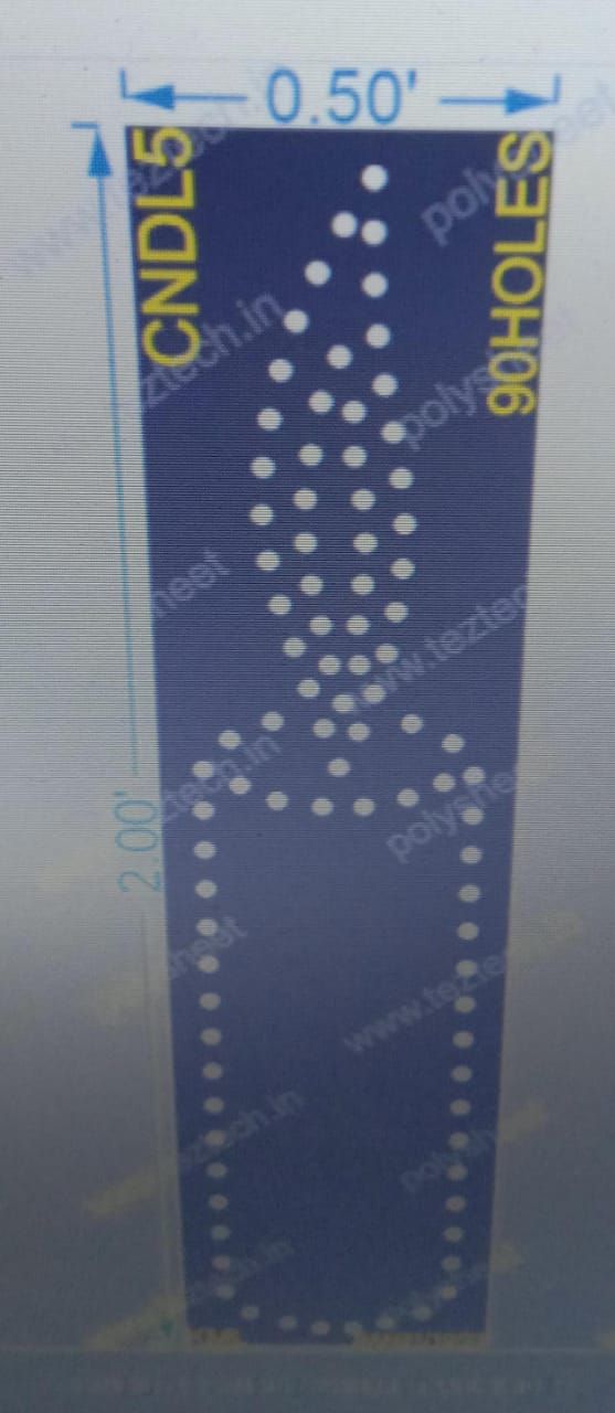 CNDL5 CANDLE 2X0.5FT 90HOLES