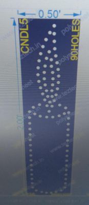 CNDL5 CANDLE 2X0.5FT 90HOLES