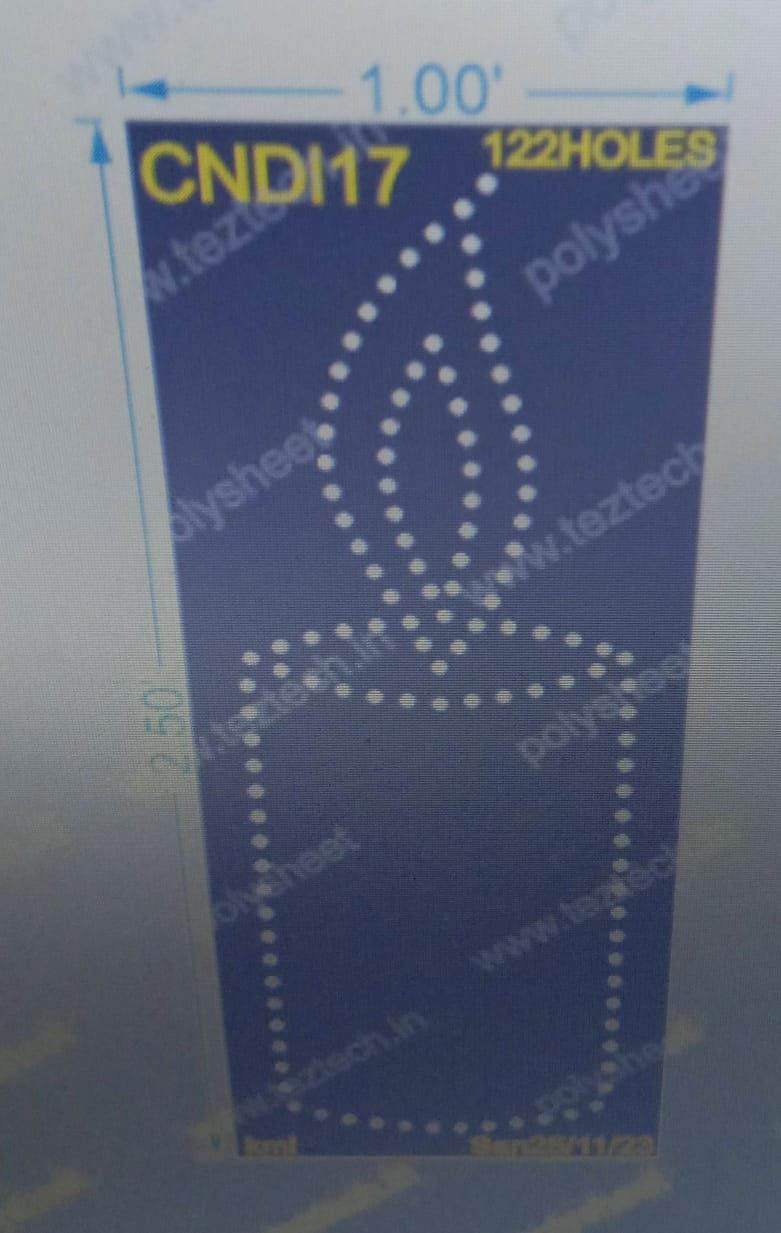 CNDL17 CANDLE 2.5X1FT 122HOLES