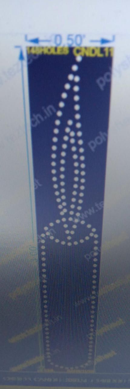 CNDL11 CANDLE 3X0.5FT 148HOLES