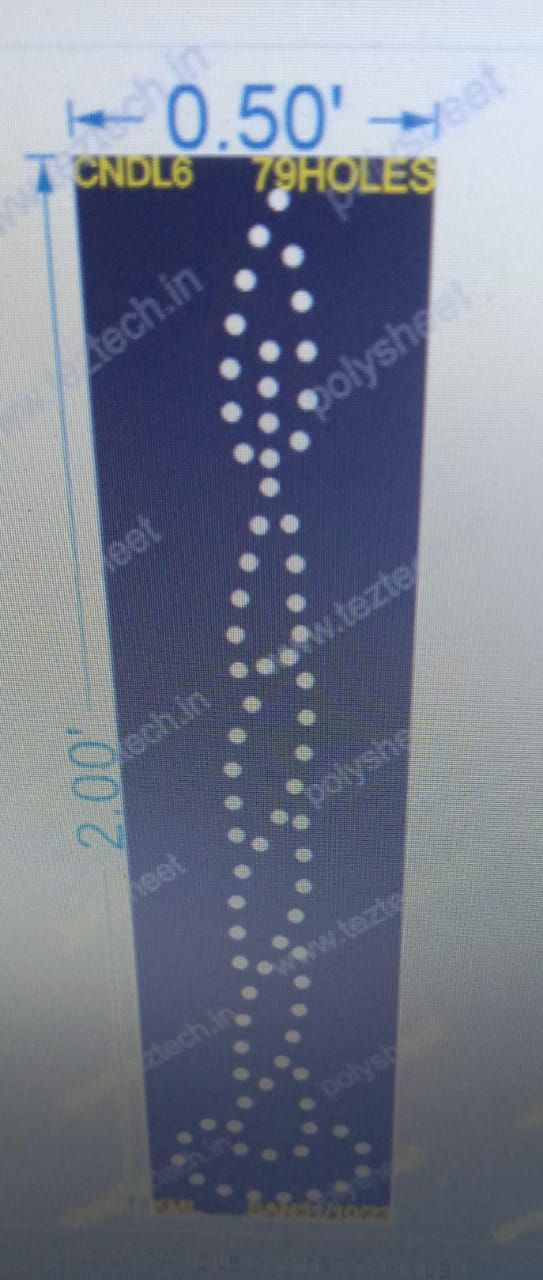 CNDL6 CANDLE 2X0.5FT 79HOLES