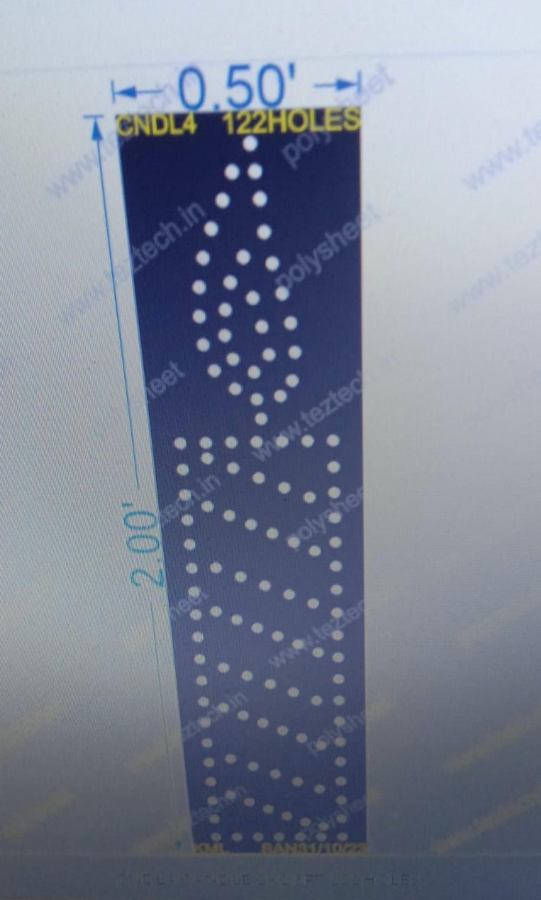 CNDL4 CANDLE 2X0.5FT 122HOLES