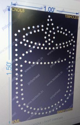 CNDL8 CANDLE 1.5X1FT 158HOLES