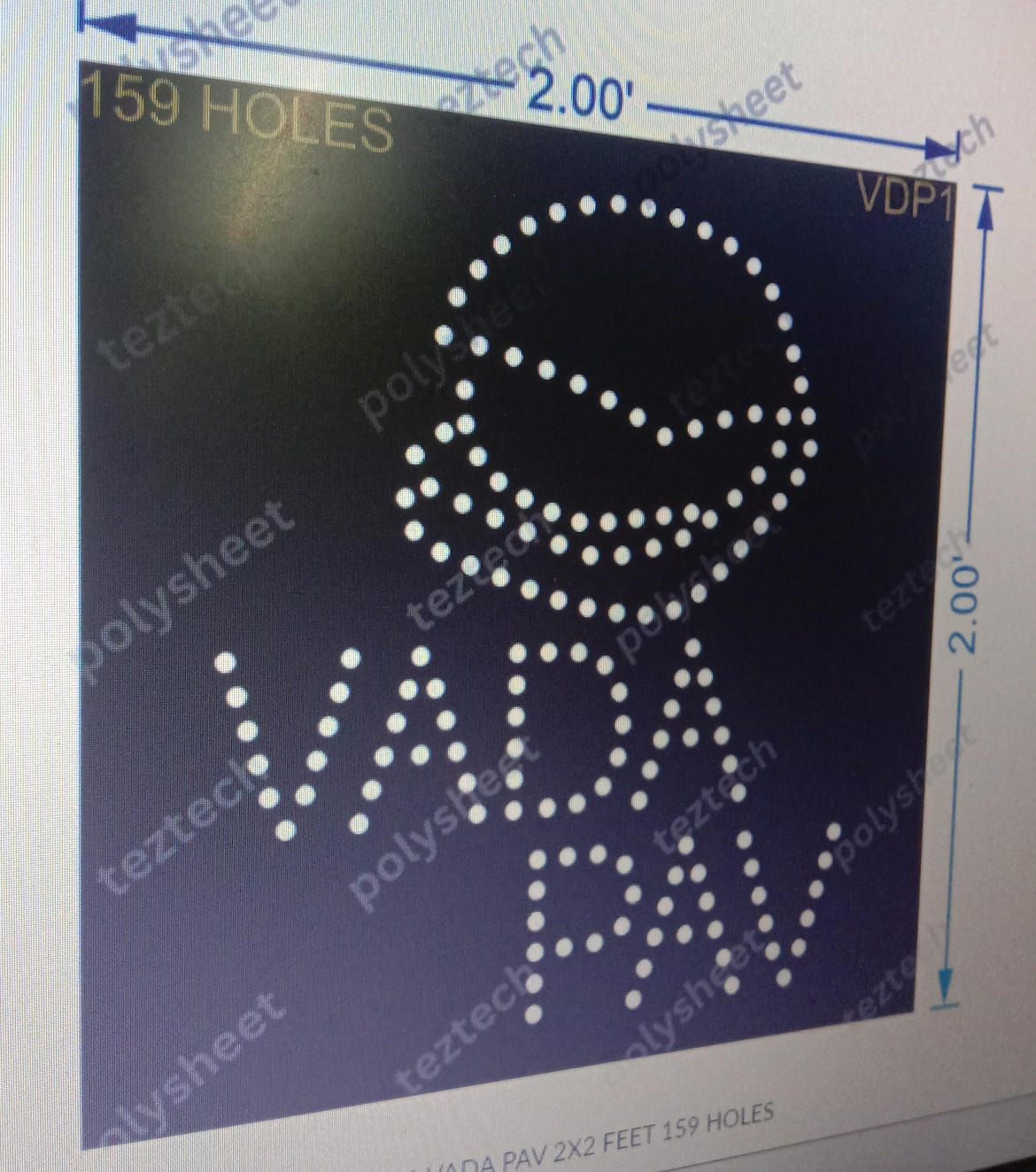 VDP1 VADA PAV 2X2 FEET 159 HOLES