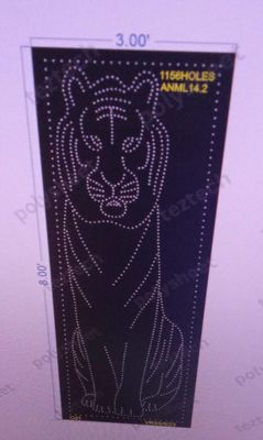 ANML14.2  TIGER 8X3 FEET  1156HOLES