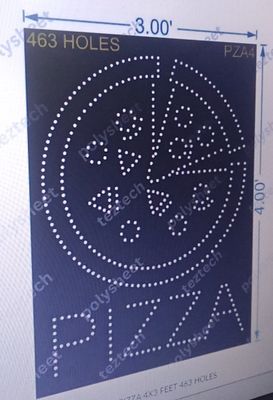PZA4 PIZZA 4X3 FEET 463 HOLES