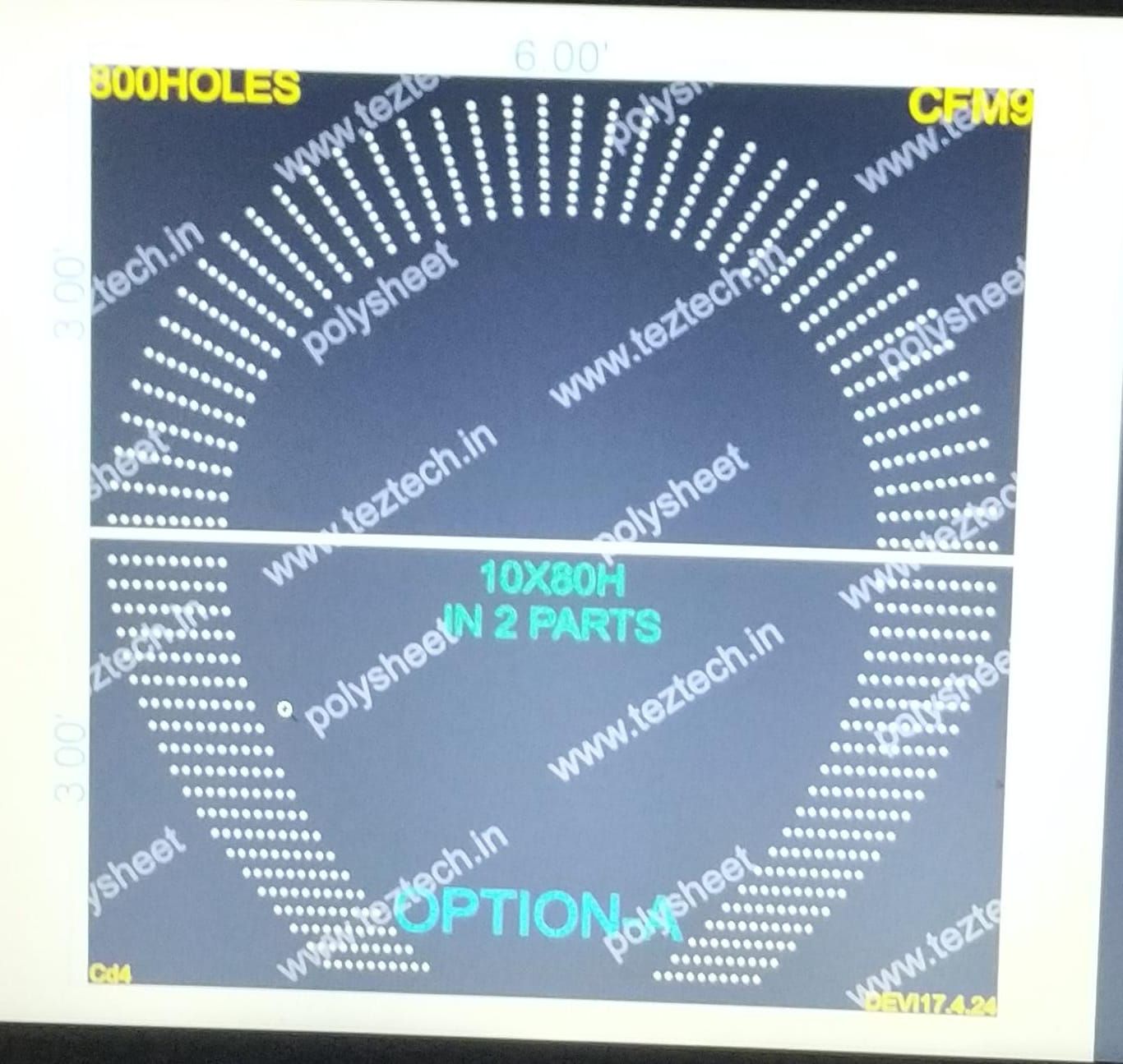 CFM9 GATE FOR MURTI 6X6 FEET 800 HOLES