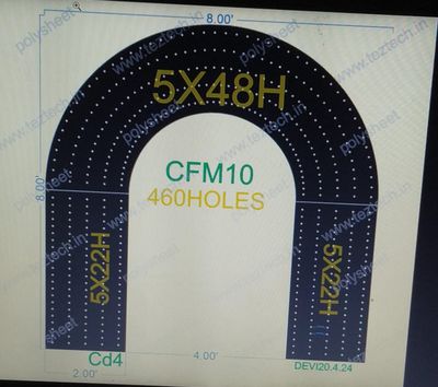 CFM10 GATE FOR MURTI 8X8 FEET 460 HOLES
