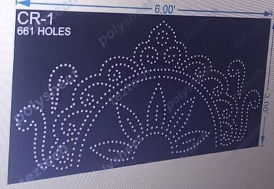CR1 CROWN  1 PART 3X6 FEET 660 HOLES