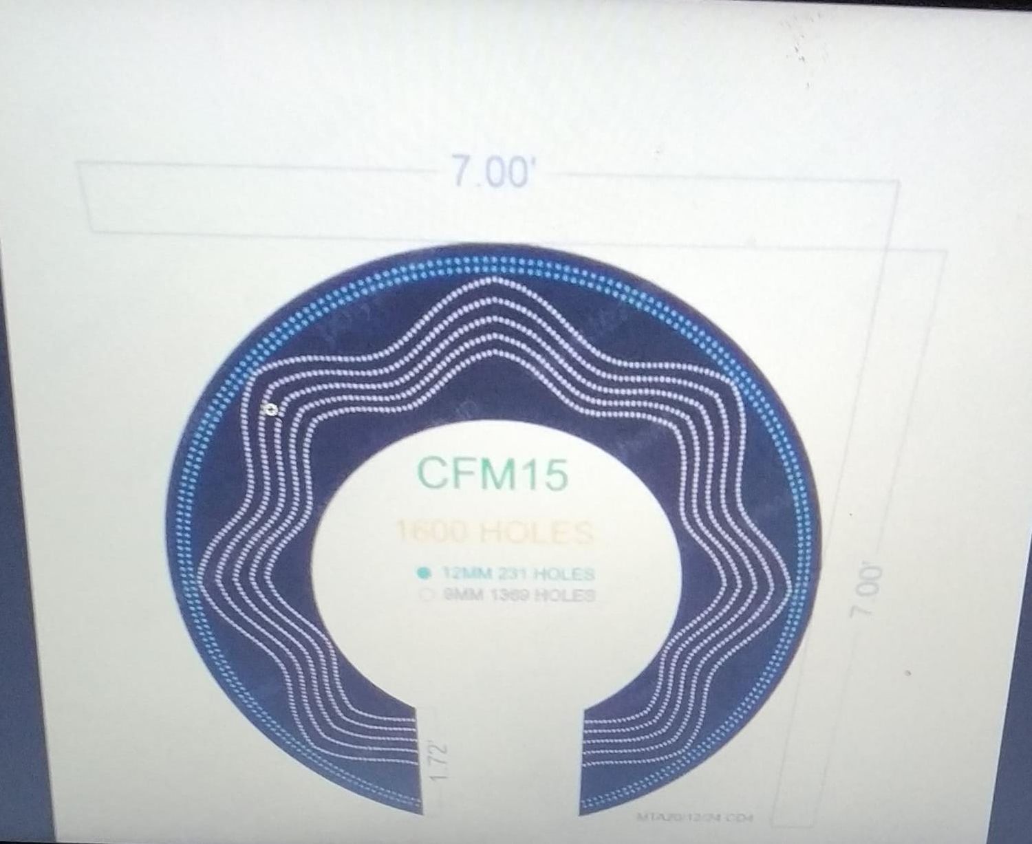 CFM15 CHAKRY FOR MURTI 2 PARTS 7X7 FEET 1600 HOLES