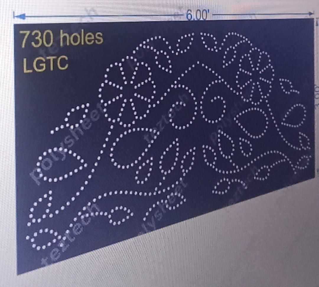 LGTC2 LEAF CROWN 1 PART 3X6 FEET 730 HOLES