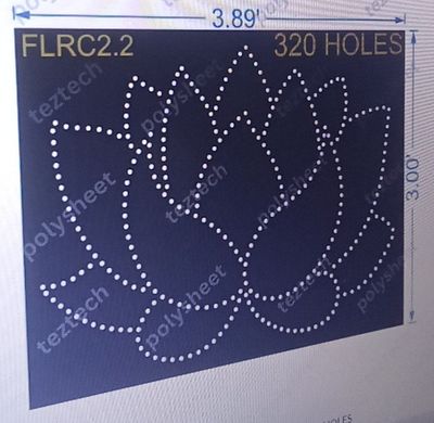 FLRC2.2 FLOWER CROWN 3X3.89 320 HOLES