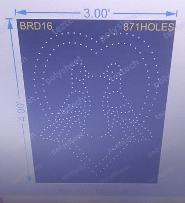 BRD16 BIRD 1 PART 4X3 FEET 325 HOLES