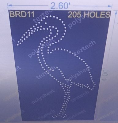 BRD11 BIRD 1 PART 4X2.6 FEET 205 HOLES