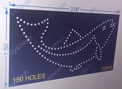 FISH3  FISH  1.5X3 FT  150 HOLES