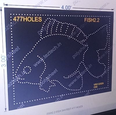 FISH2.2 FISH 3X4 FEET 477 HOLES