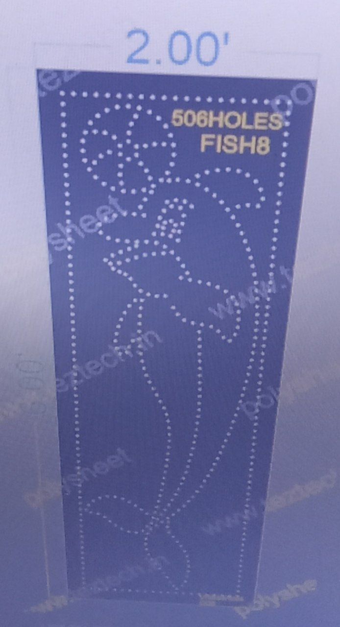 FISH8 FISH 6X2 FEET 506 HOLES