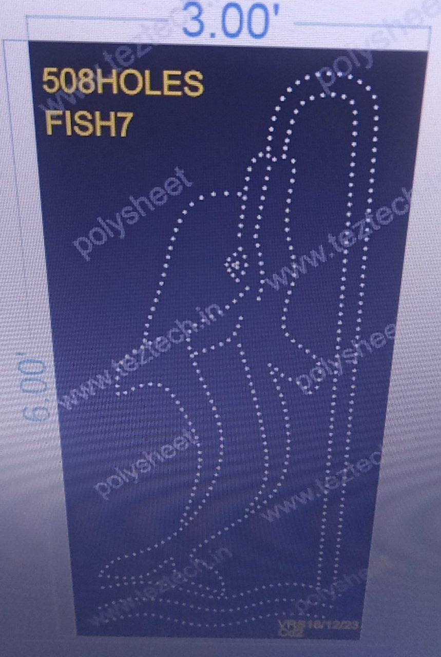 FISH7  FISH  3X6 FT  508HOLES