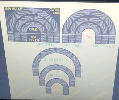 CFM2 CIRCLE FOR MURTI 4X8 FEET 2460 HOLES