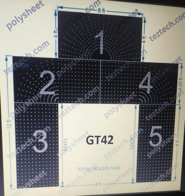 GT42 GATE42 1440 HOLES , 8 FT PILLAR , 12 LED PER LINE
