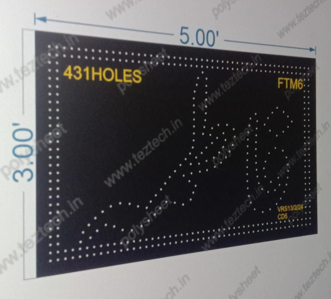 FTM6 FATIMA 3X5 FEET 431HOLES