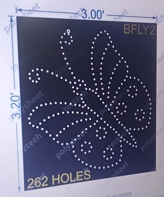 BFLY2 BUTTERFLY 3X3.25 262 HOLES