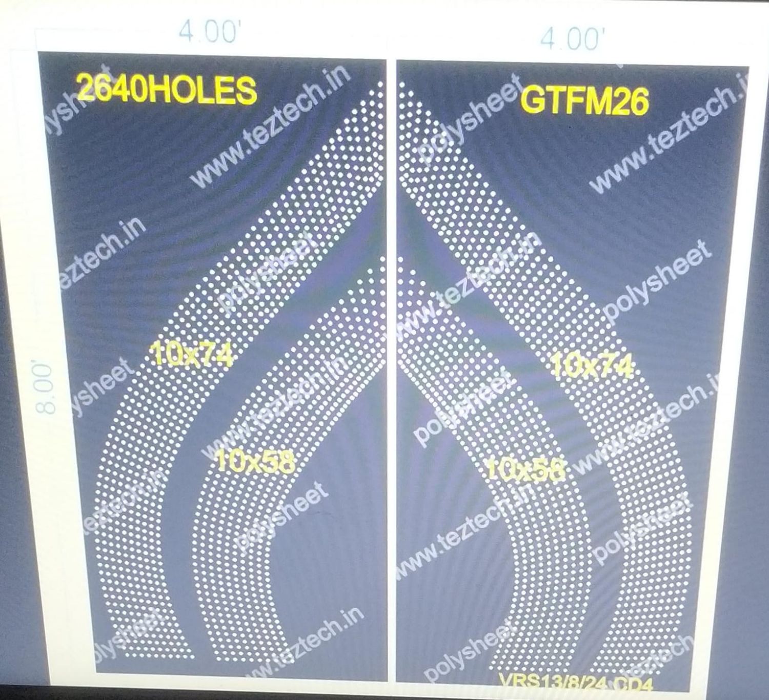 GTFM26 GATE FOR MURTI 8X8 FEET 2640 HOLES