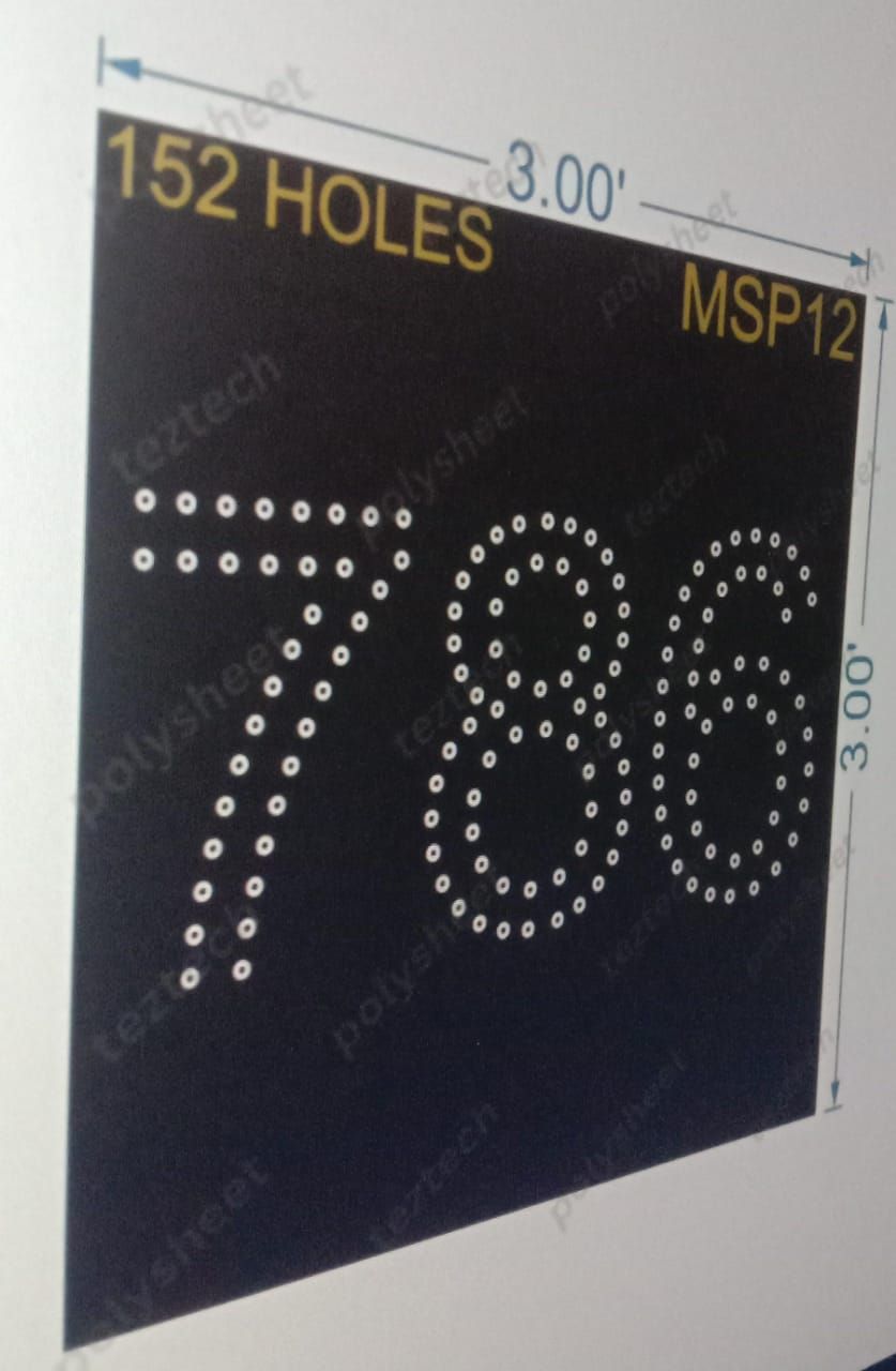 MSP12 MUSLIM PART 12 3X3 FEET 152 HOLES