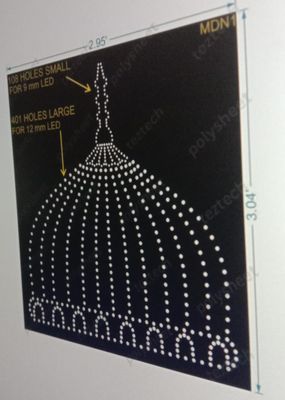 MDN1 MADINA  3.04X2.95 FEET  108 SMALL HOLES  9MM,  402 LARGE HOLES  12MM