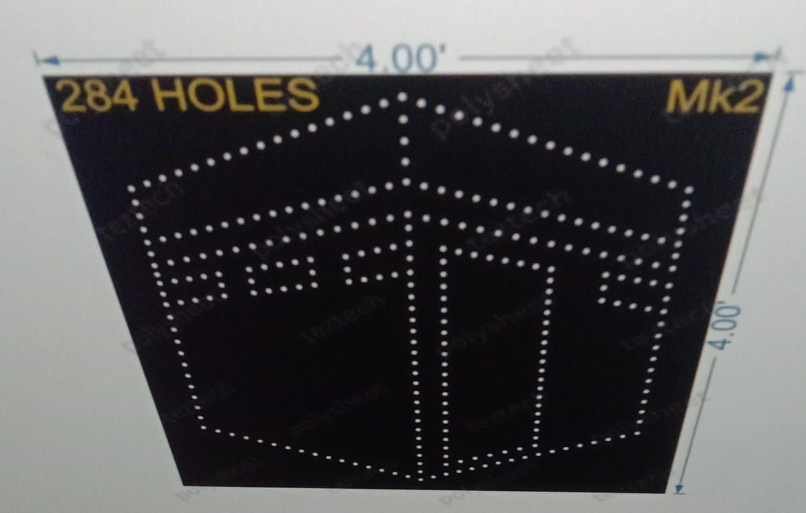 MKK2 MAKKA  4X4 FEET   284 HOLES