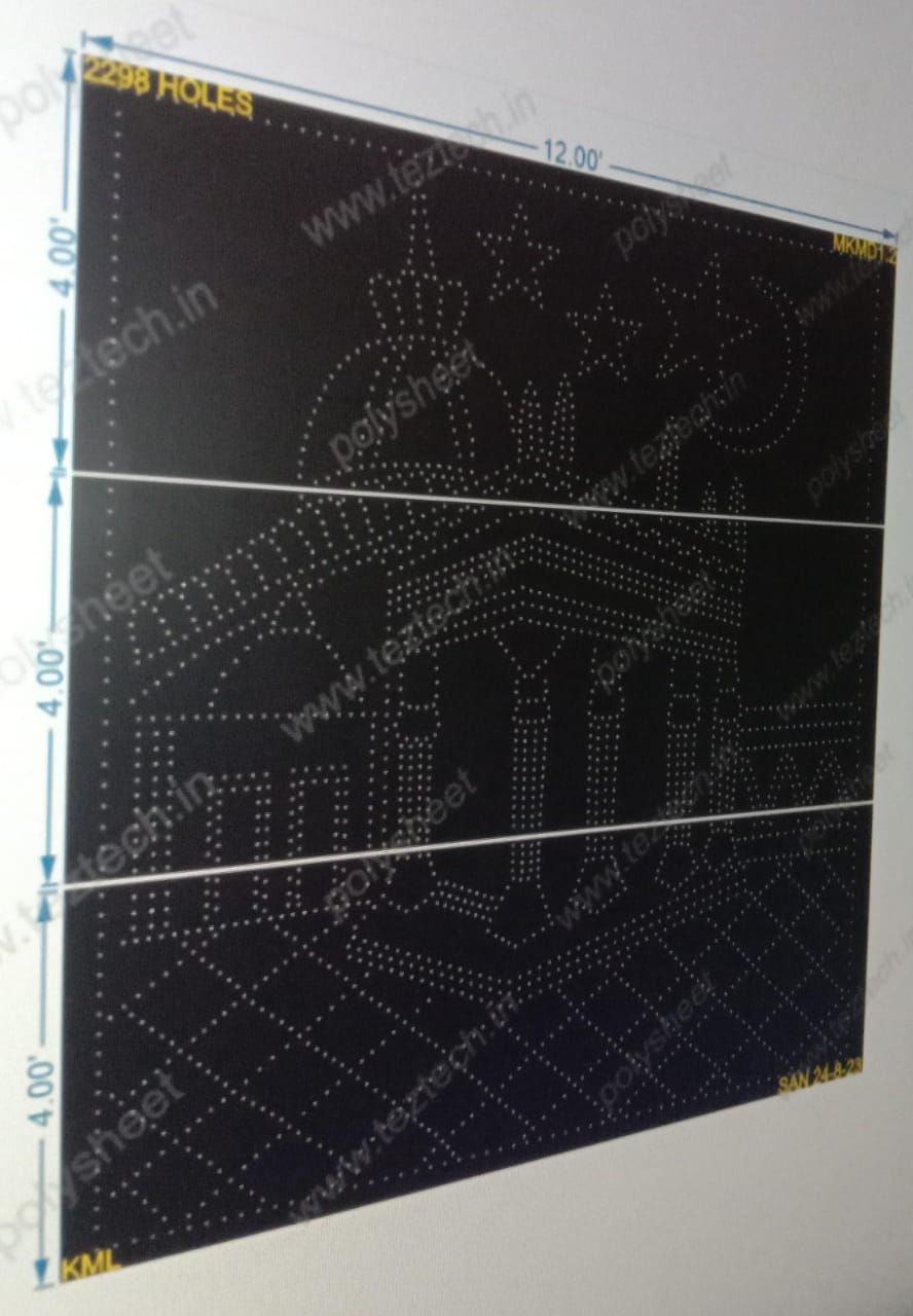 MKMD1.2 MAKKA MADINA 12X12 FEET   2298 HOLES
