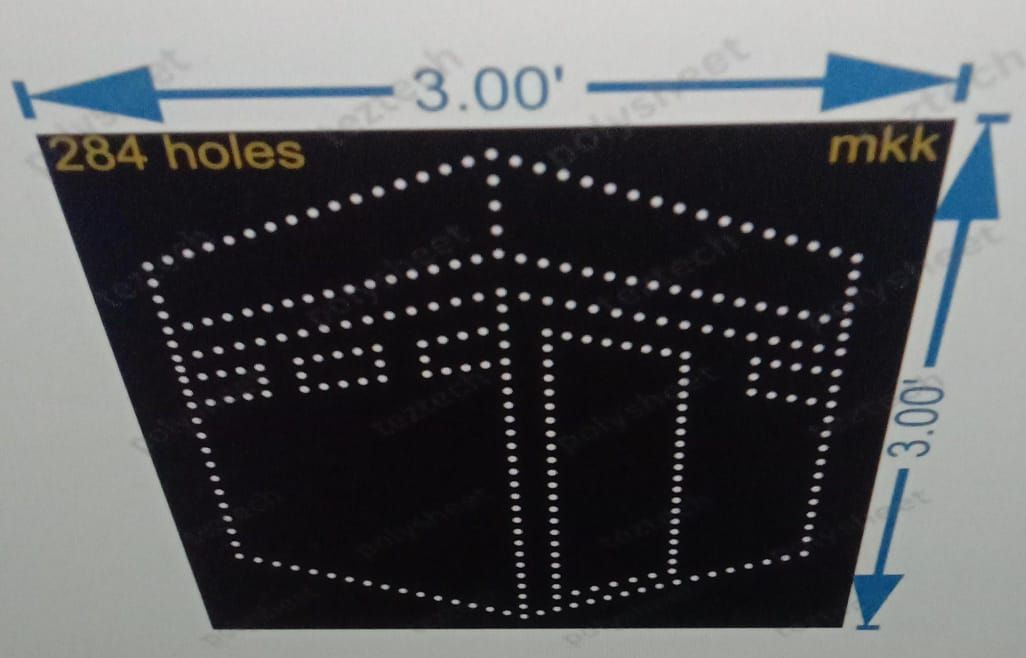 MKK1 MAKKA  3X3 FEET   284 HOLES