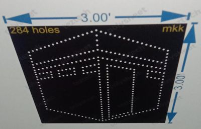 MKK1 MAKKA  3X3 FEET   284 HOLES